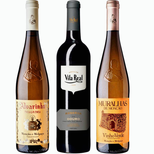 Pack degustación Vino Portugal 3 botellas Adega Moncao