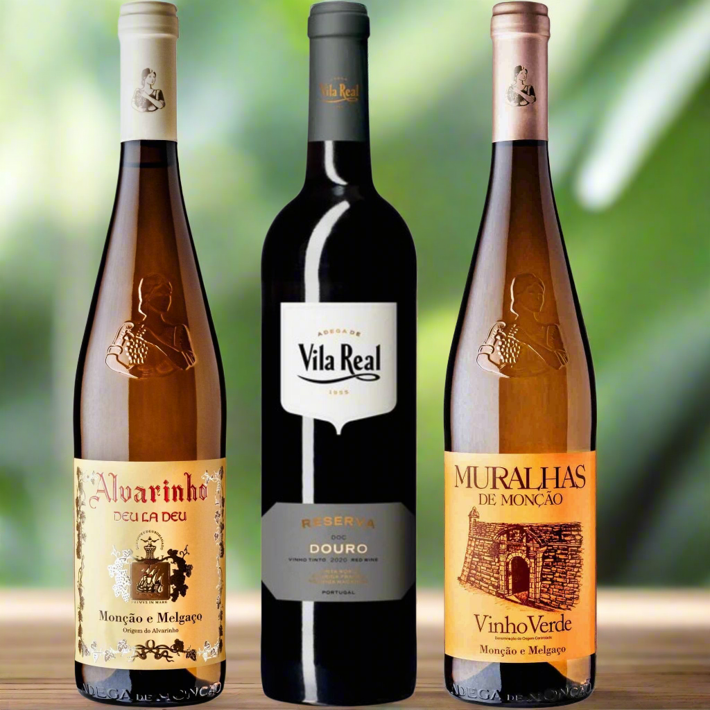 Pack degustación Vino Portugal 3 botellas Adega Moncao